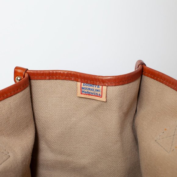 Dooney & Bourke Canvas Black Canvas Signature Logo Tote Bag - Picture 11 of 12